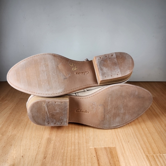 Clarks Collection Addiy Kara Ankle Boots Women's 10 Sand Suede - Picture 13 of 13